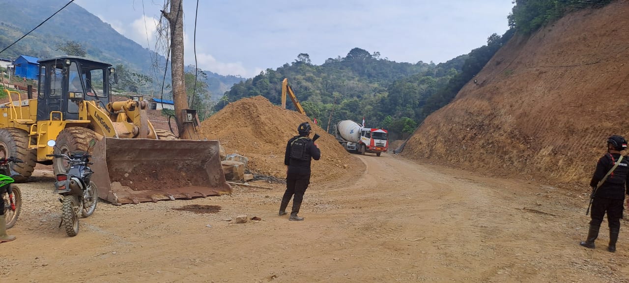 Bulldozer untuk proyek infrastruktur